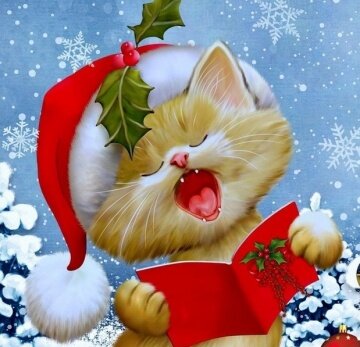 Новогодний котенок - артикул: 21226 Новогодний котенок - артикул: 21226