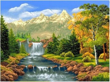 Горы и водопады - артикул: 28059 Горы и водопады - артикул: 28059
